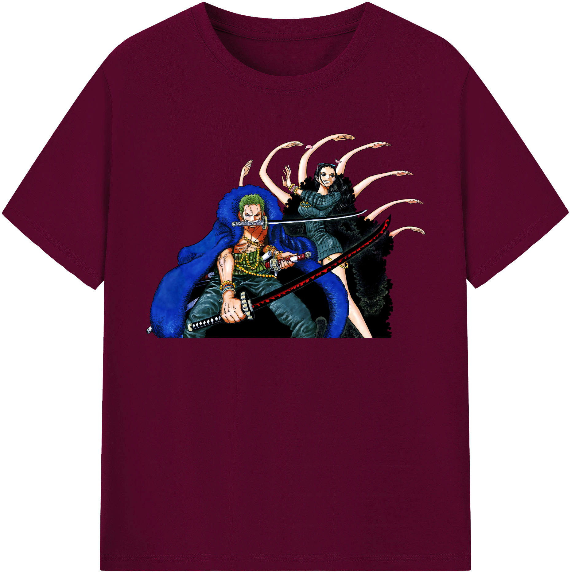 ワンピース ロロノア・ゾロ ONE PIECE Roronoa Zoro レディースカジュアルプリントTシャツ（綿100％）